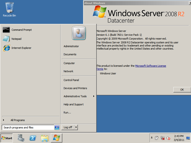 windows server 2008 system requirements